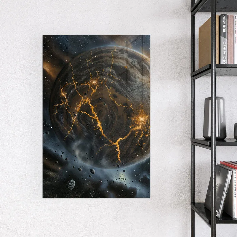 Magnettafel - Planeten mit Lavarissen