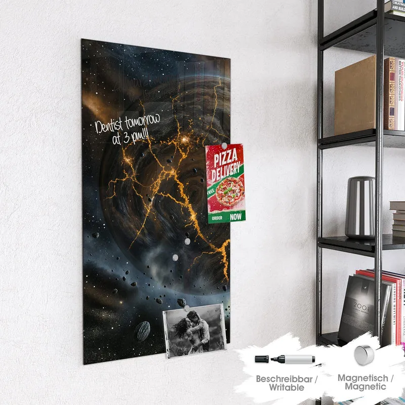 Magnettafel - Planeten mit Lavarissen
