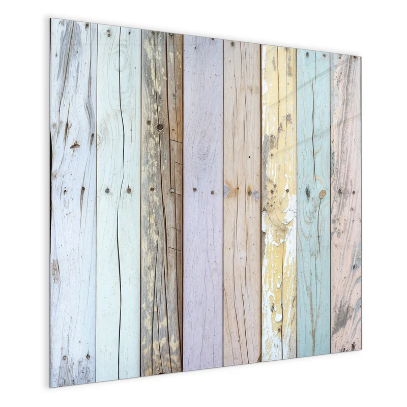 Magnettafel - Holzbretter in Pastell