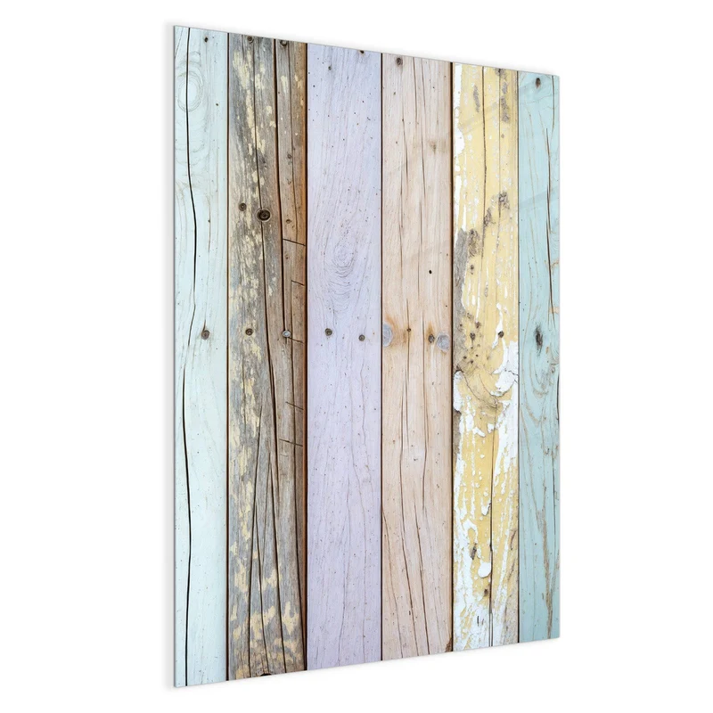 Magnettafel - Holzbretter in Pastell