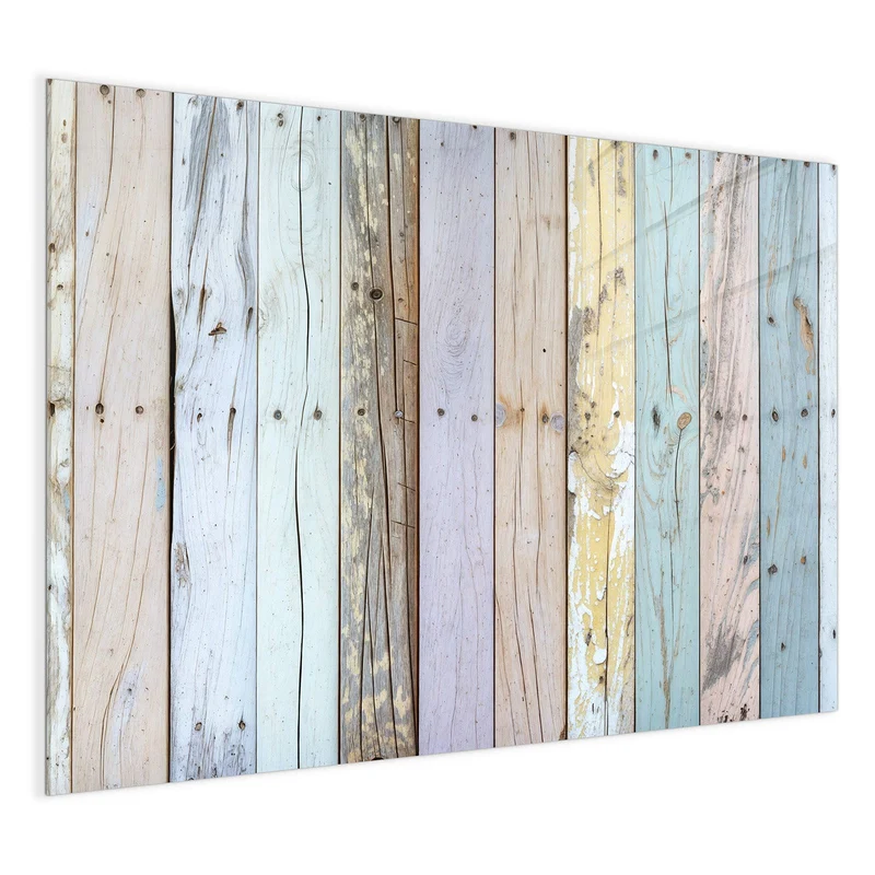 Magnettafel - Holzbretter in Pastell