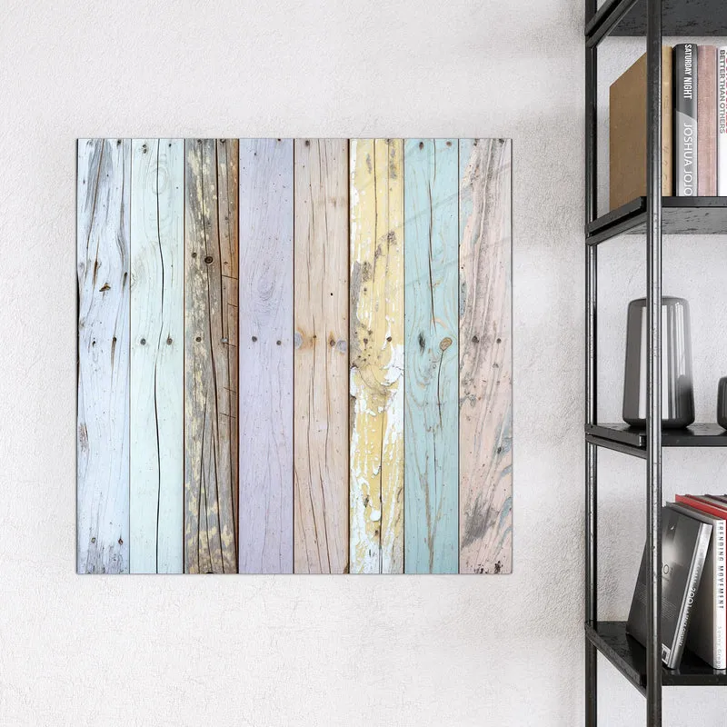 Magnettafel - Holzbretter in Pastell