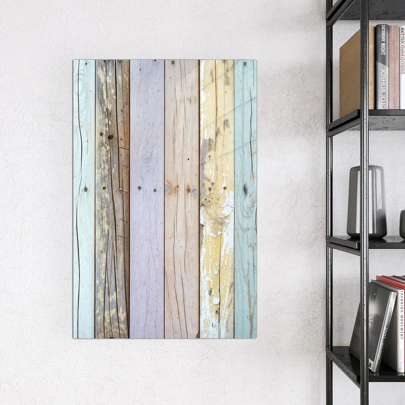 Magnettafel - Holzbretter in Pastell