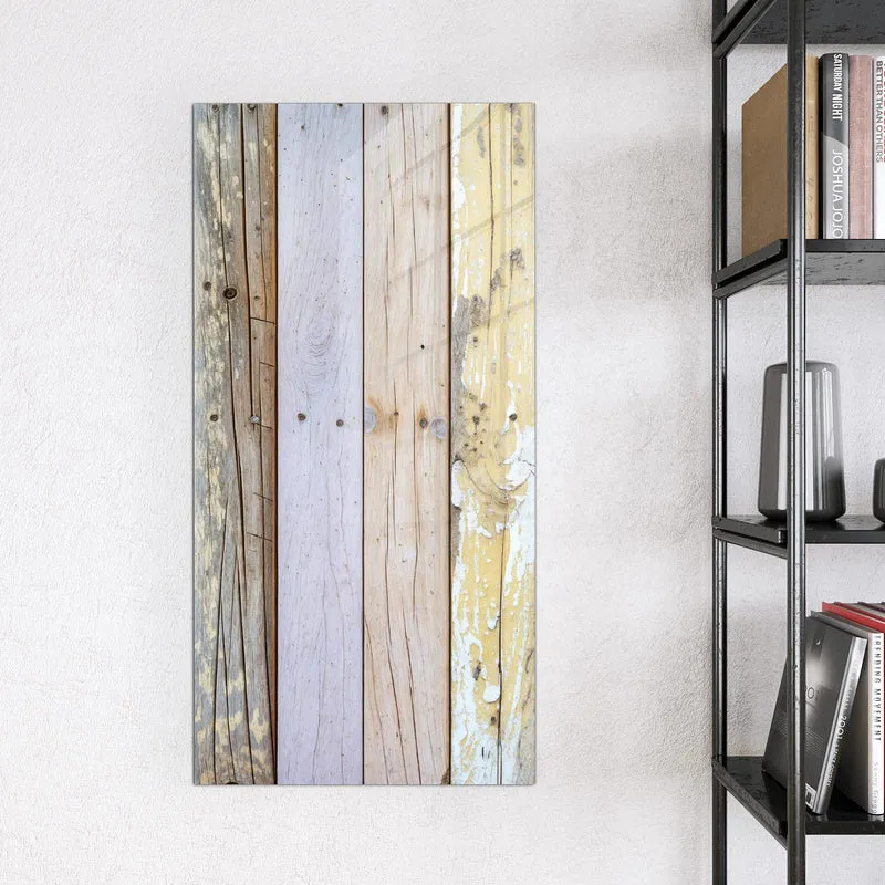 Magnettafel - Holzbretter in Pastell
