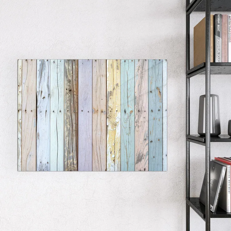 Magnettafel - Holzbretter in Pastell