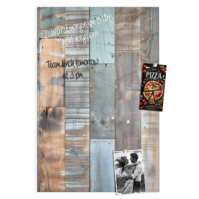 Magnettafel - Patchwork aus Altholz