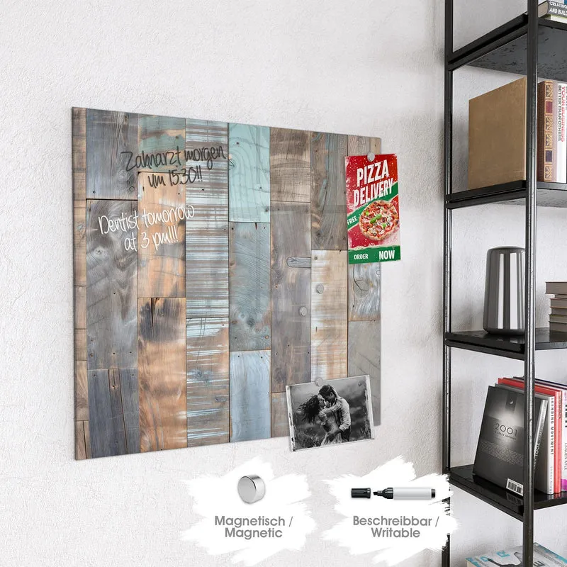 Magnettafel - Patchwork aus Altholz