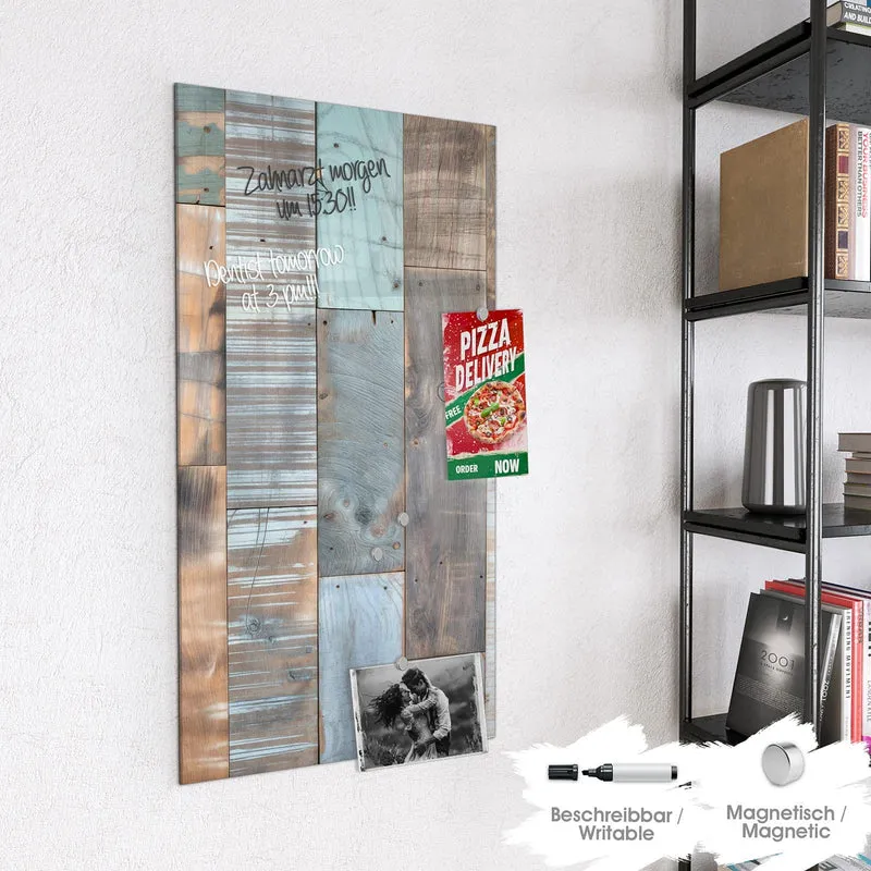 Magnettafel - Patchwork aus Altholz