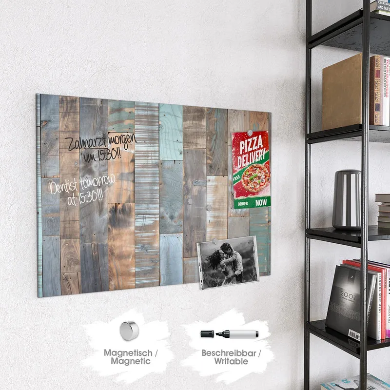 Magnettafel - Patchwork aus Altholz