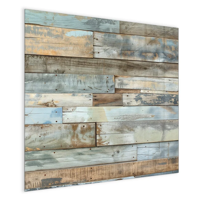 Magnettafel - Holz in Blau und Braun