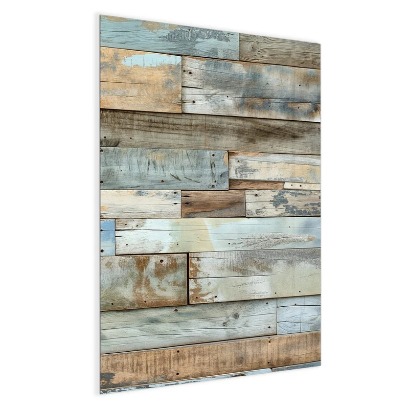 Magnettafel - Holz in Blau und Braun