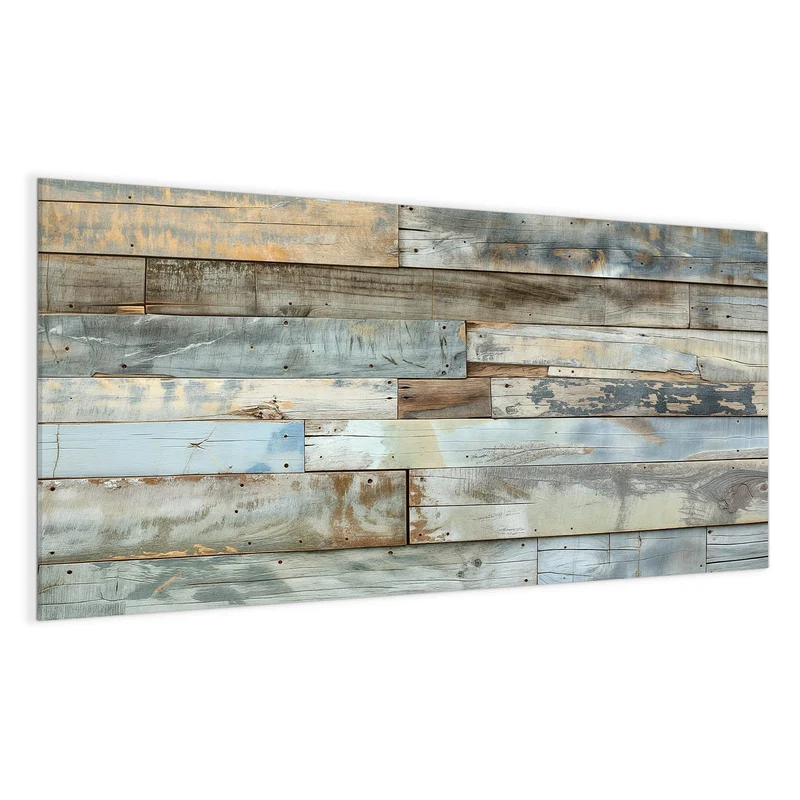 Magnettafel - Holz in Blau und Braun