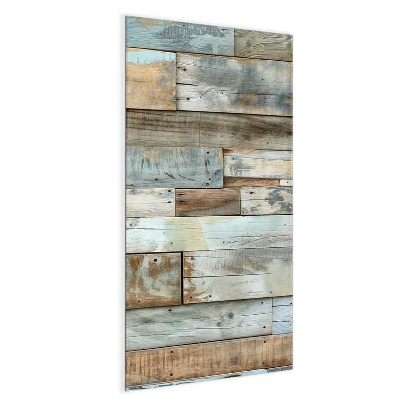 Magnettafel - Holz in Blau und Braun