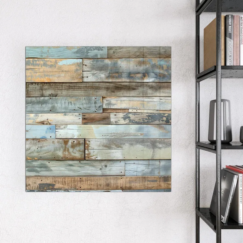 Magnettafel - Holz in Blau und Braun