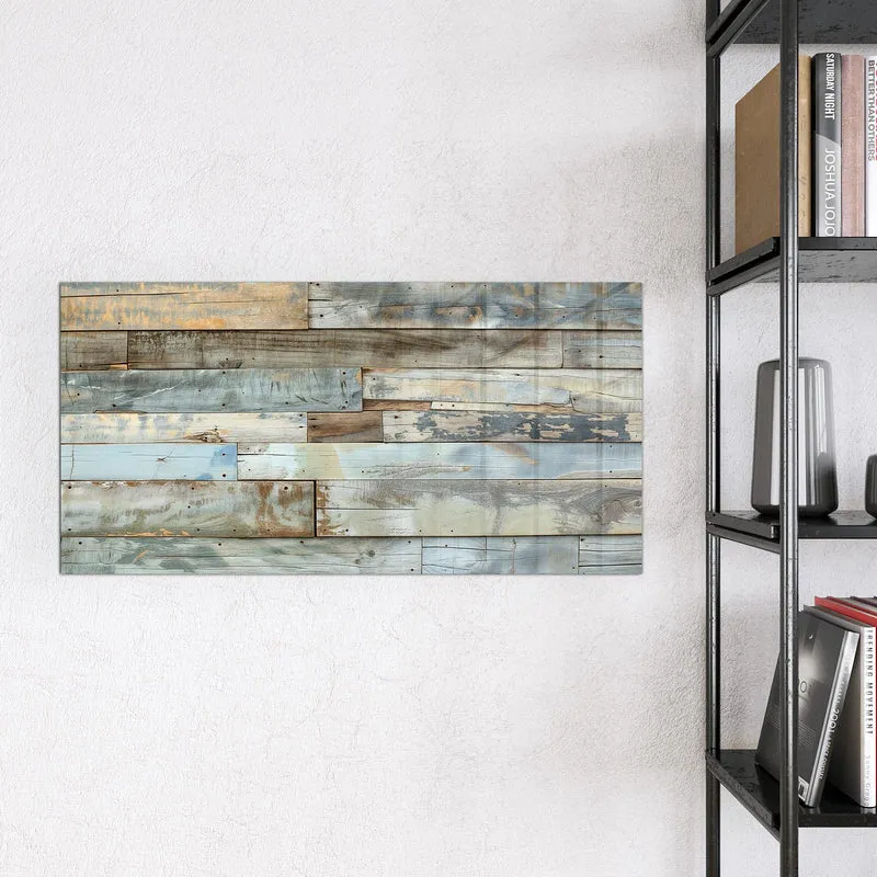Magnettafel - Holz in Blau und Braun