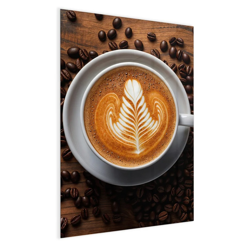 Magnettafel - Kaffee mit Latte Art