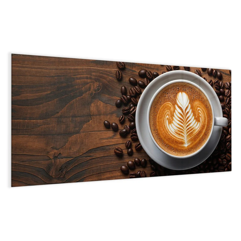 Magnettafel - Kaffee mit Latte Art