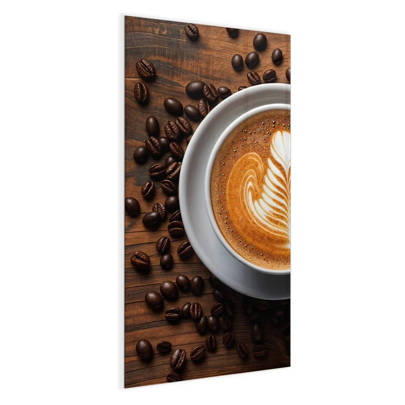 Magnettafel - Kaffee mit Latte Art