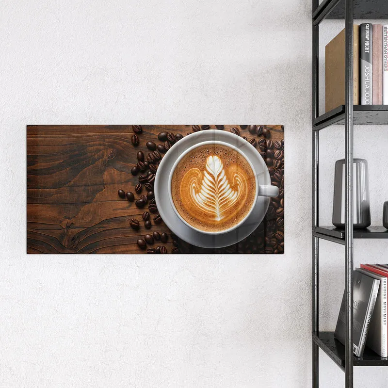 Magnettafel - Kaffee mit Latte Art