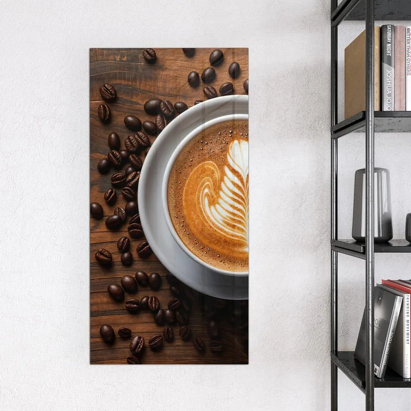 Magnettafel - Kaffee mit Latte Art
