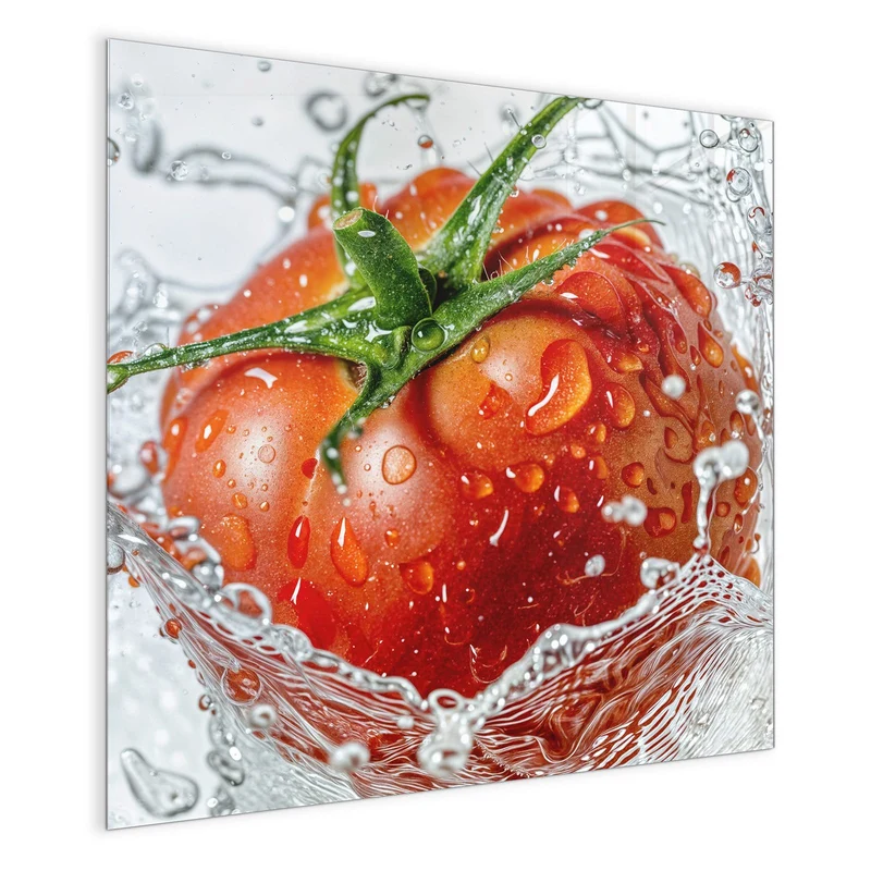 Magnettafel - Tomate im Wasser