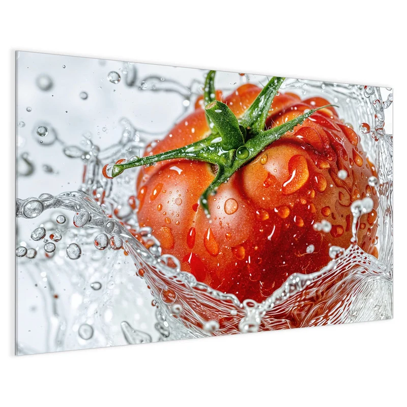 Magnettafel - Tomate im Wasser