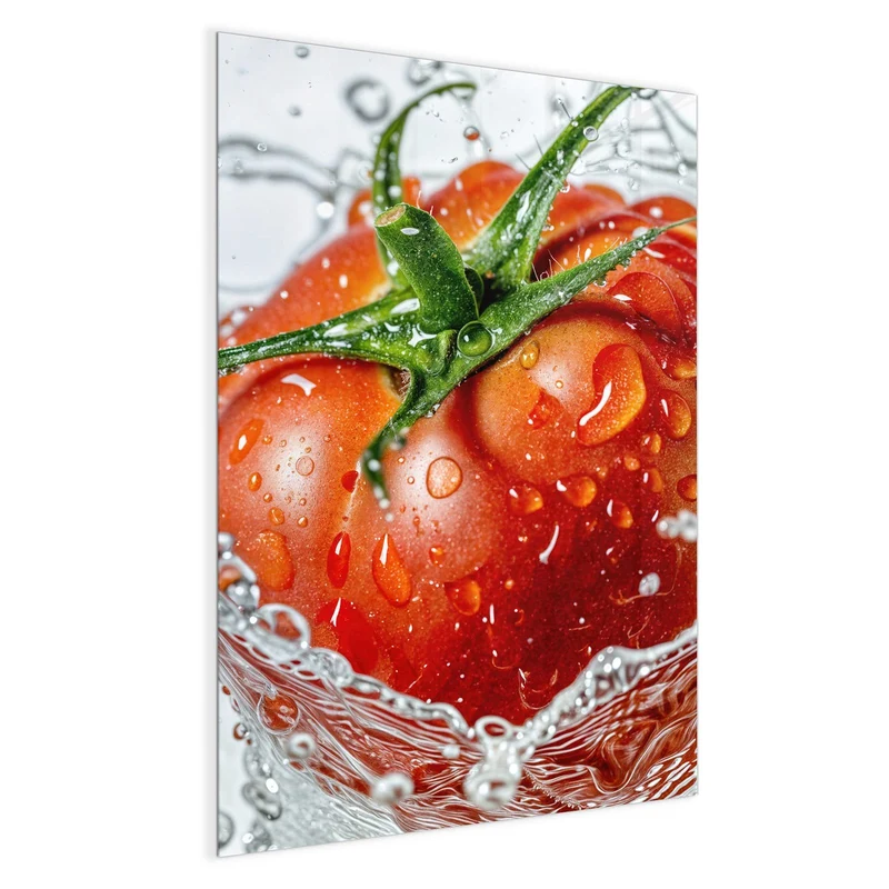 Magnettafel - Tomate im Wasser