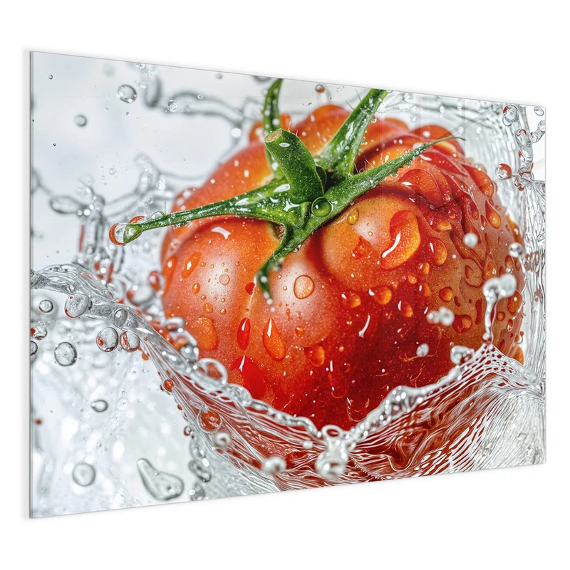 Magnettafel - Tomate im Wasser