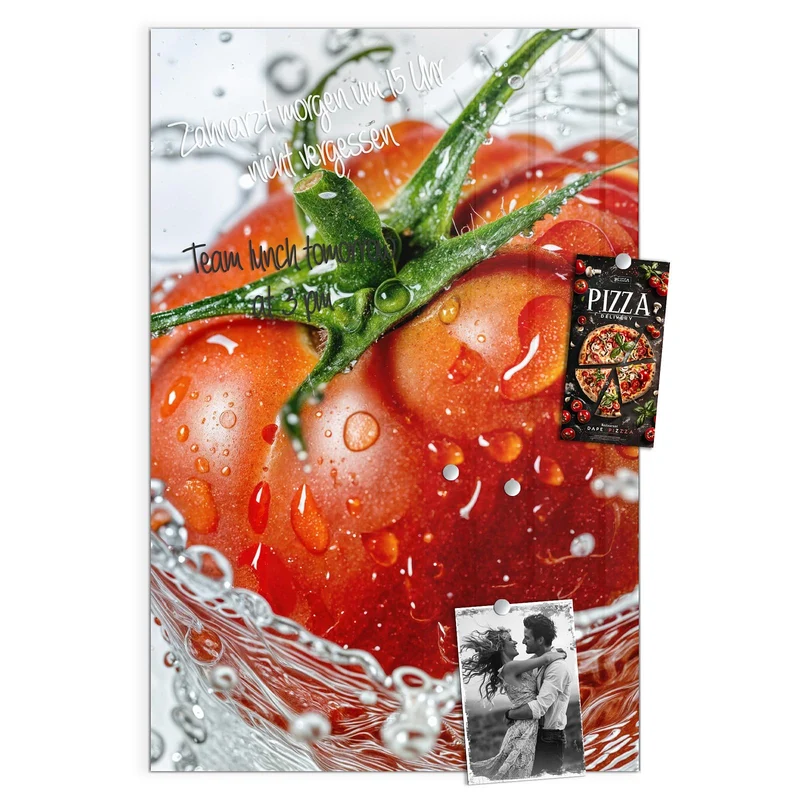 Magnettafel - Tomate im Wasser