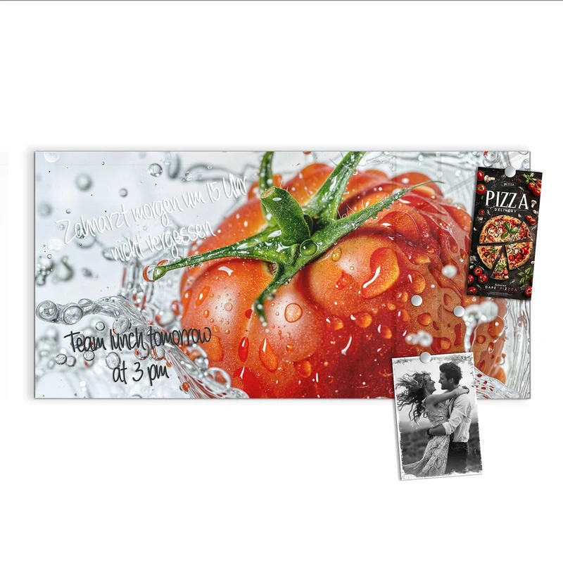 Magnettafel - Tomate im Wasser