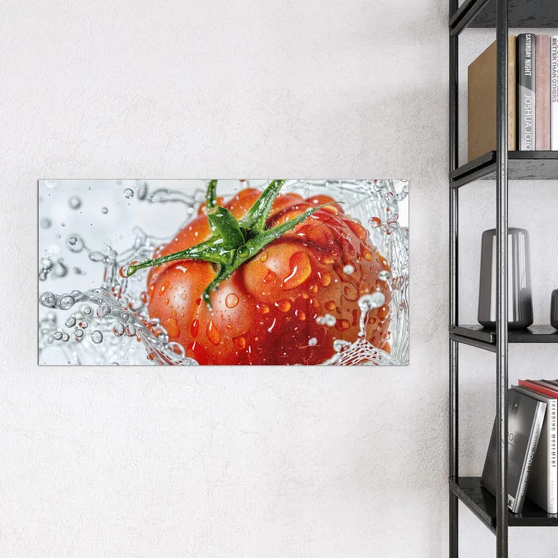 Magnettafel - Tomate im Wasser