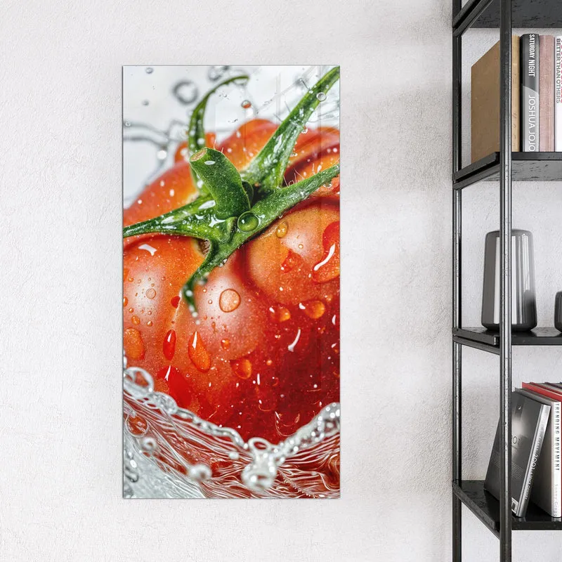 Magnettafel - Tomate im Wasser