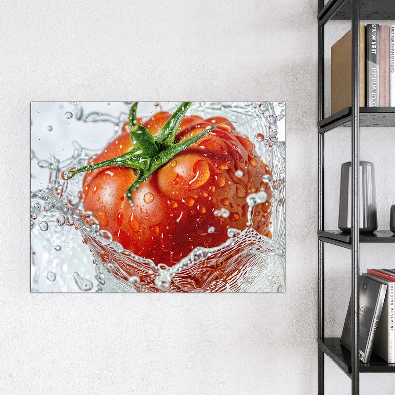 Magnettafel - Tomate im Wasser