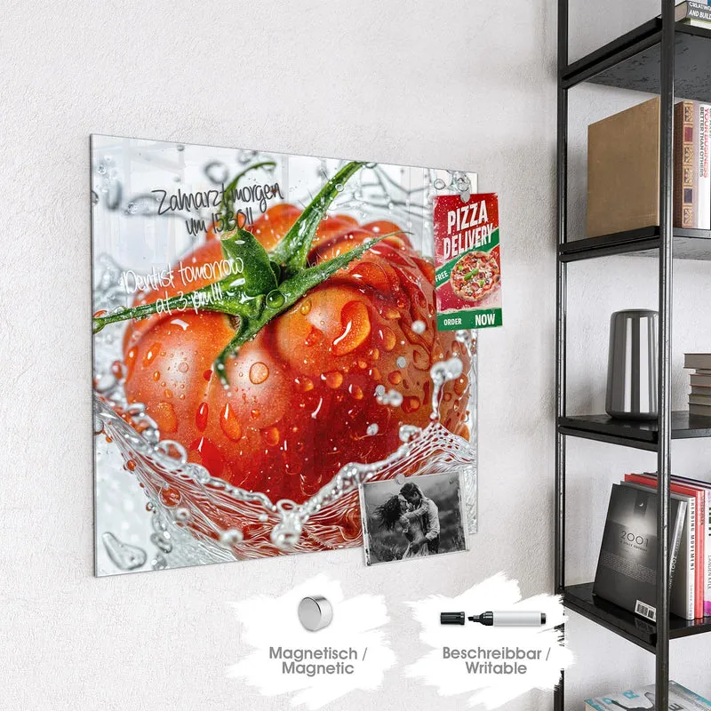 Magnettafel - Tomate im Wasser