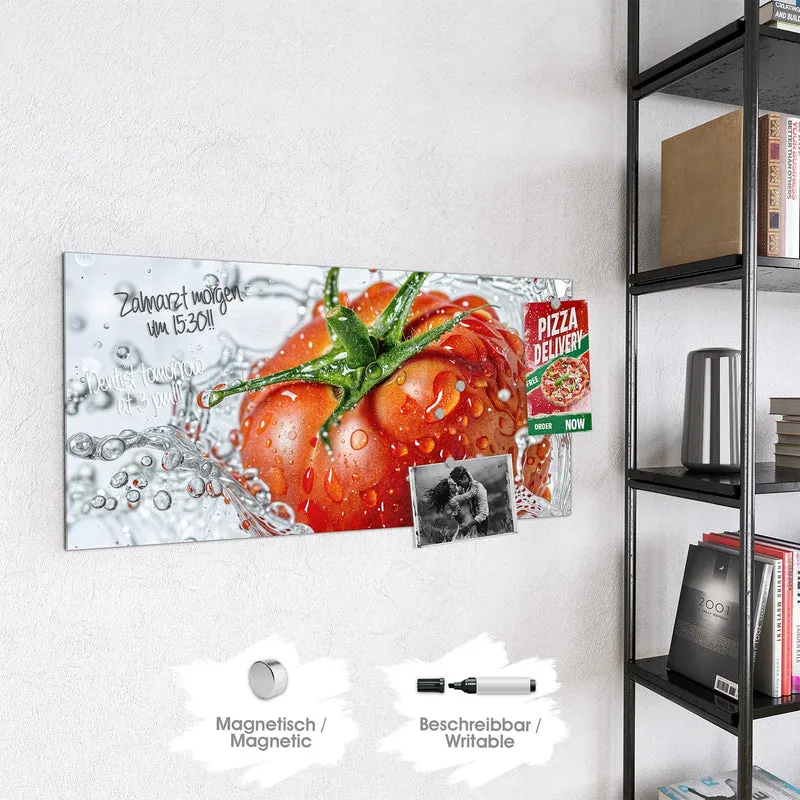 Magnettafel - Tomate im Wasser