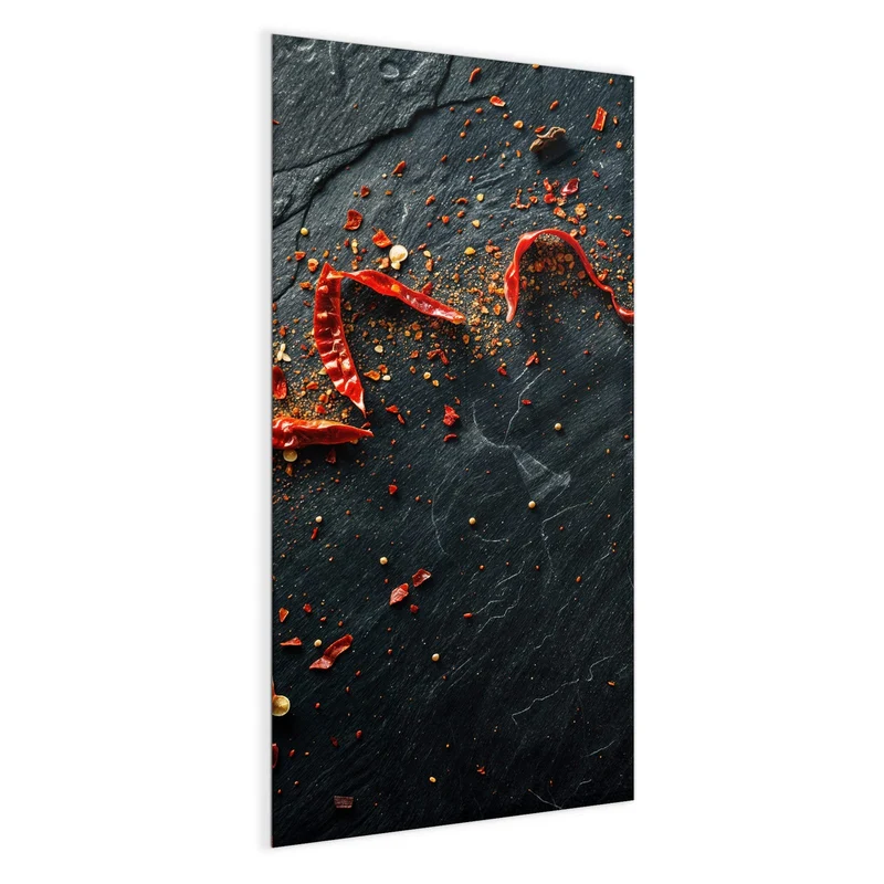 Magnettafel - Chili auf Schiefer