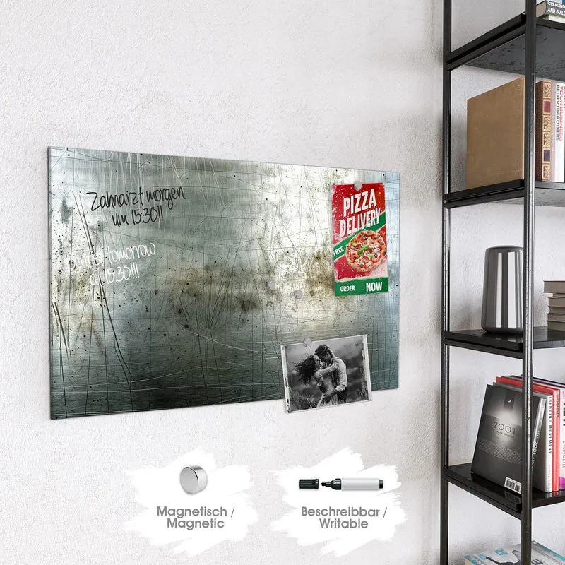 Magnettafel - Zerkratzter Stahl