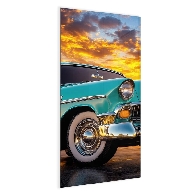 Magnettafel - Türkiser Oldtimer
