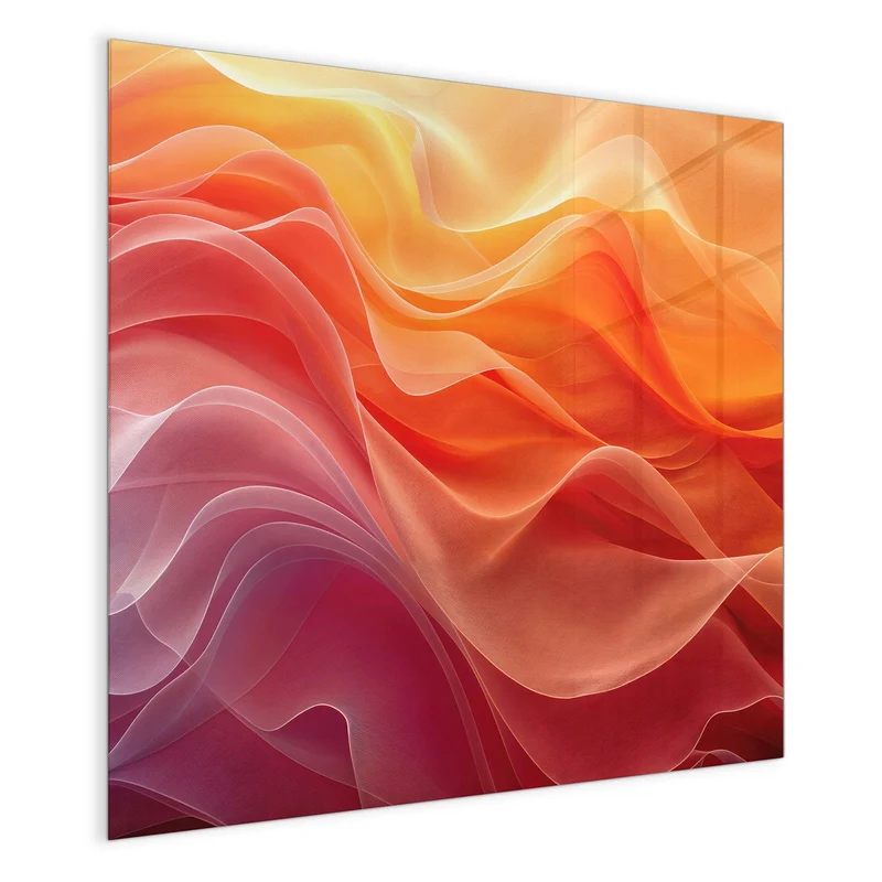 Magnettafel - Orange Seidenfalten