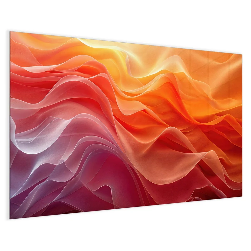 Magnettafel - Orange Seidenfalten
