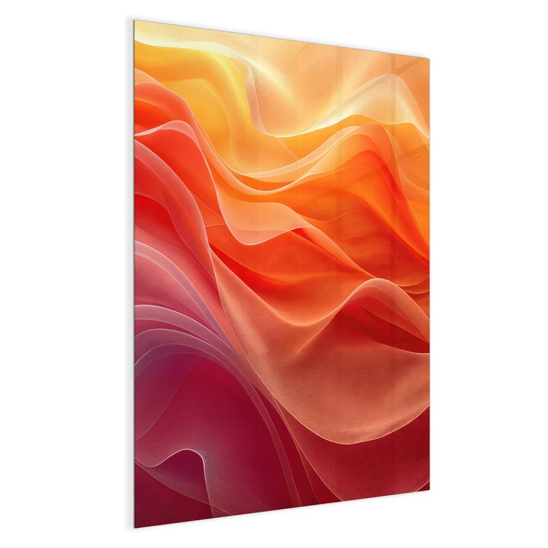 Magnettafel - Orange Seidenfalten