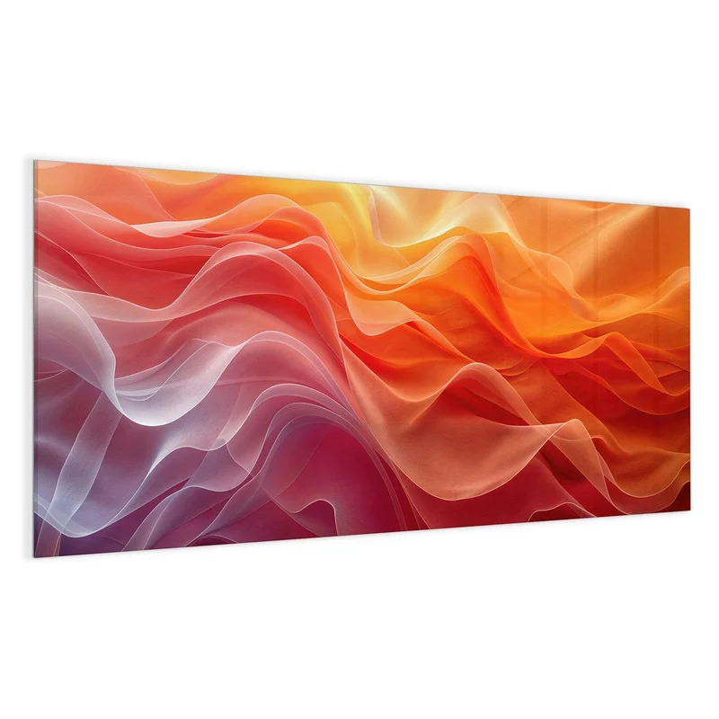 Magnettafel - Orange Seidenfalten