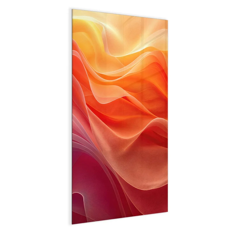 Magnettafel - Orange Seidenfalten