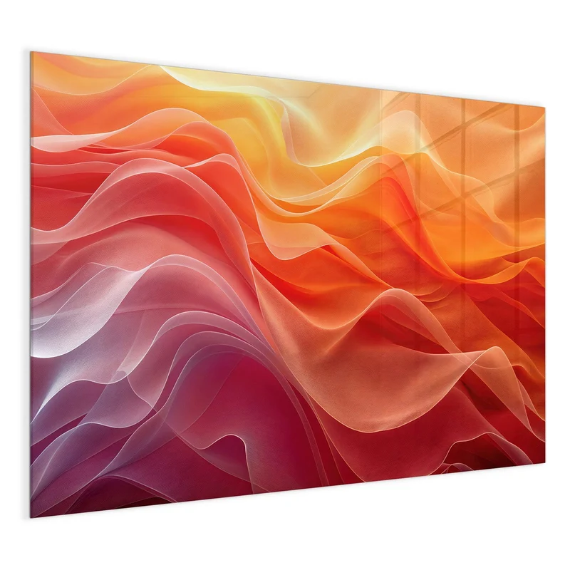 Magnettafel - Orange Seidenfalten