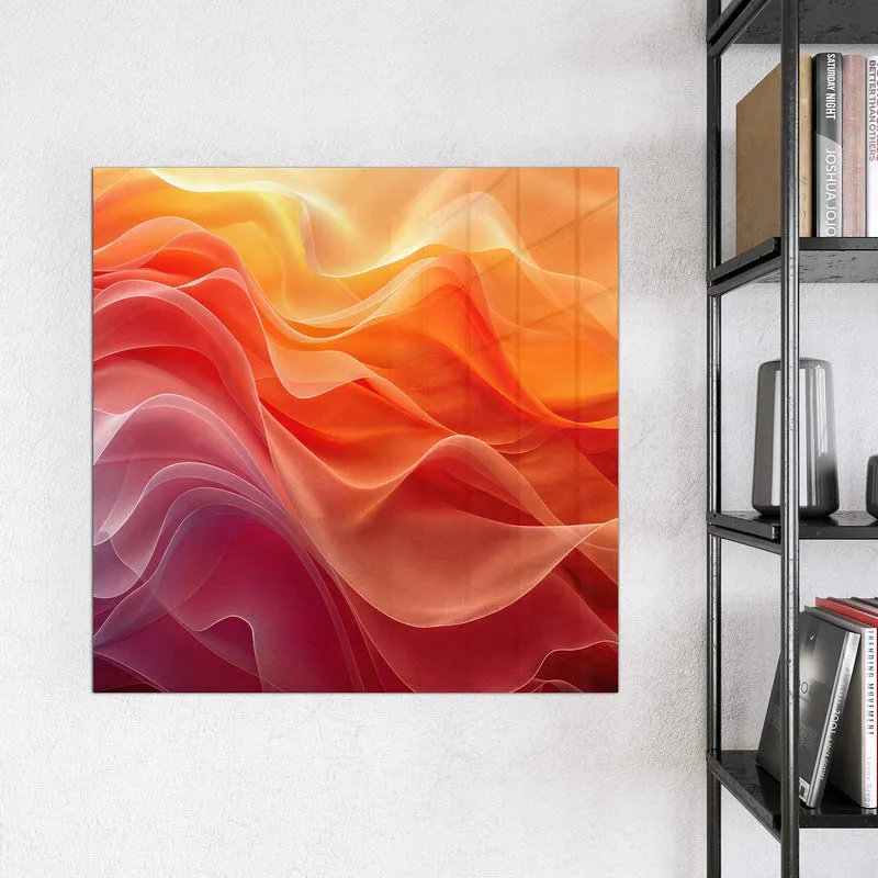 Magnettafel - Orange Seidenfalten