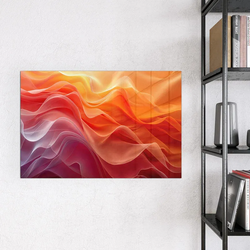 Magnettafel - Orange Seidenfalten
