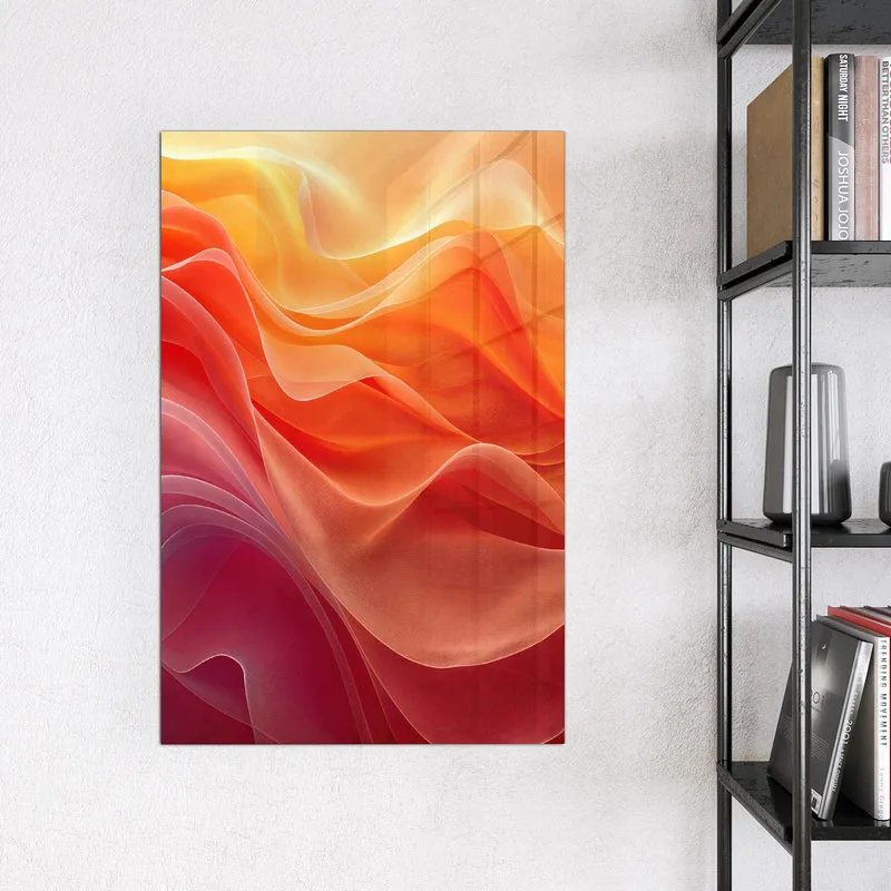 Magnettafel - Orange Seidenfalten