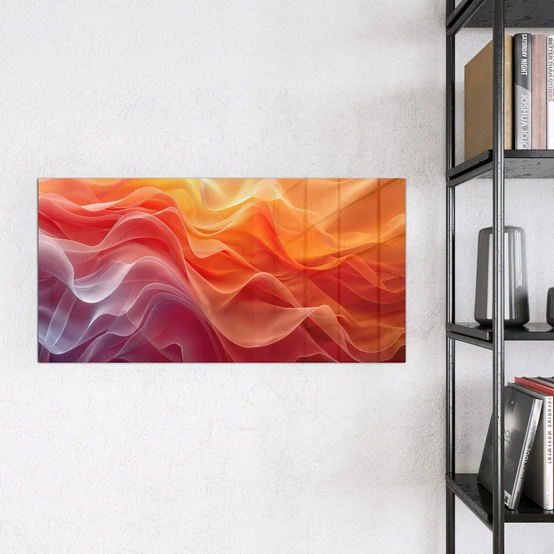Magnettafel - Orange Seidenfalten