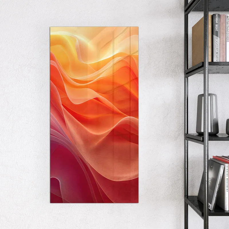 Magnettafel - Orange Seidenfalten