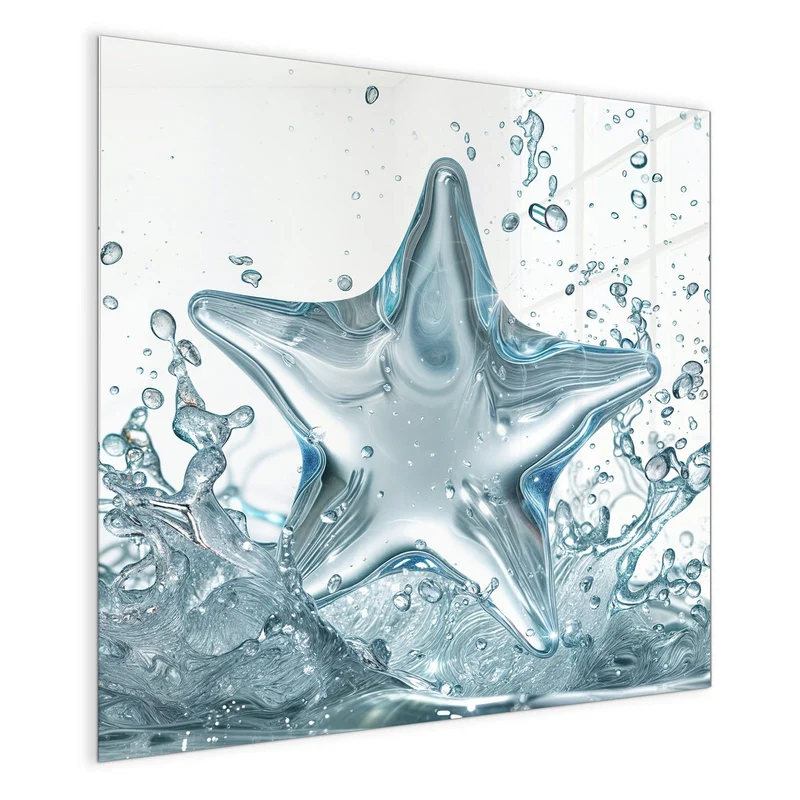 Magnettafel - Stern aus Wasser